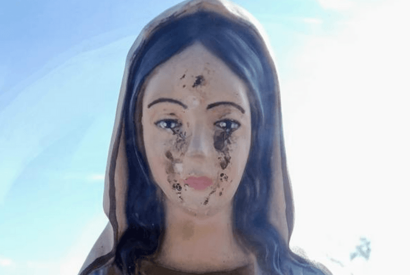 ¡Era fraude! Revelan la verdad detrás de la Virgen italiana que lloraba sangre