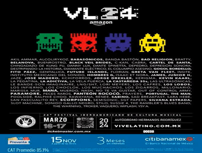 Vive Latino 2024 revela cartel de su próxima edición