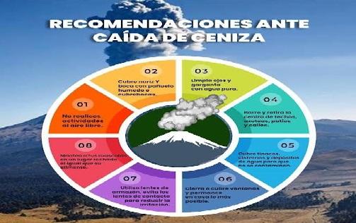 Recomendaciones ante la caída de ceniza en Atlixco