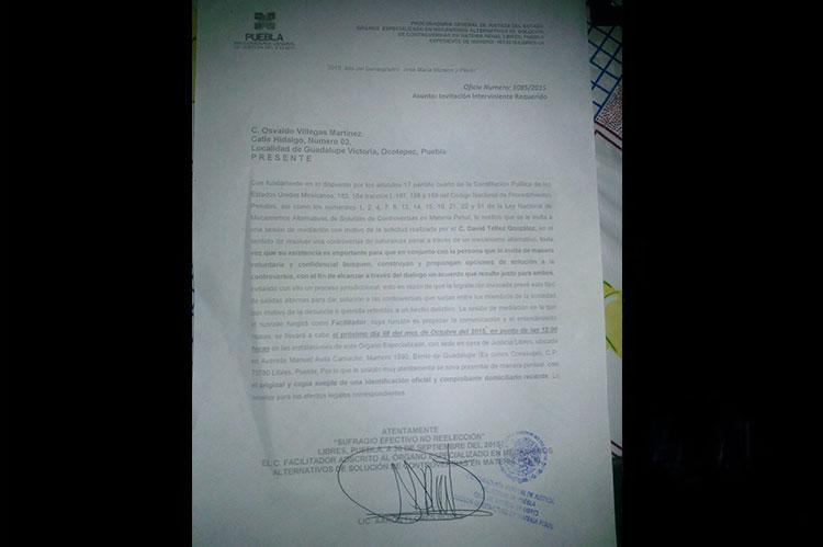 Denuncian por amenazas a opositores de LWI en Ocotepec