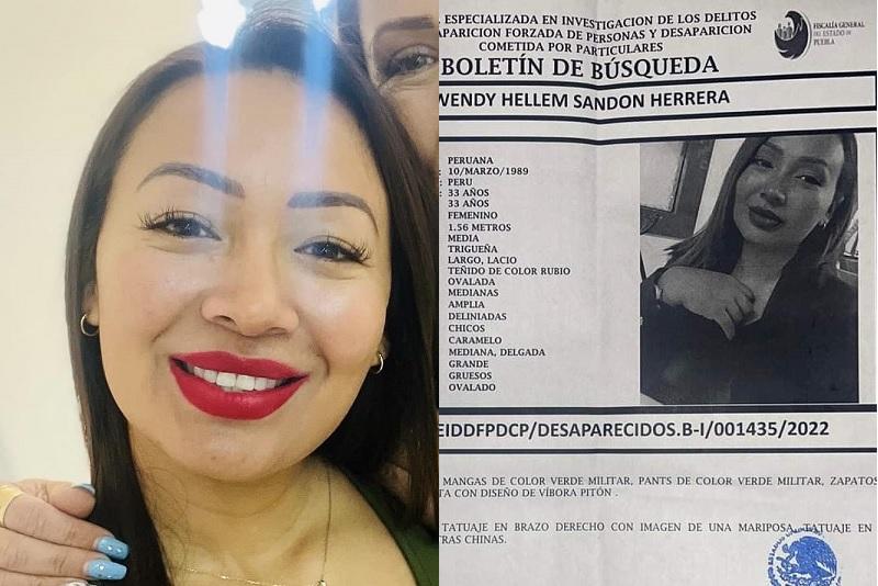 Es repatriado a Perú el cuerpo de Wendy Hellem Sandon