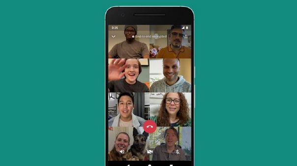 En WhatsApp ya puedes realizar videollamadas entre 8 personas