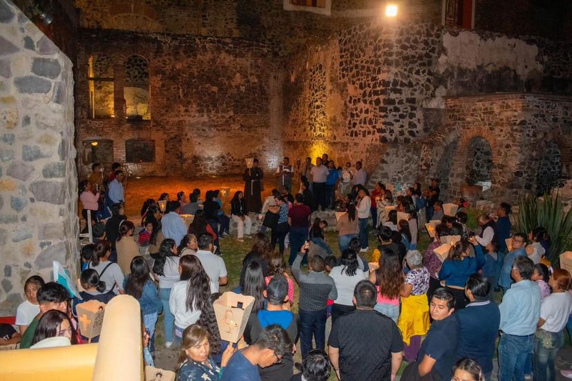 Apadrinan Tlatehui y Lupita Cuautle rescate de exconvento de San Diego de Alcalá