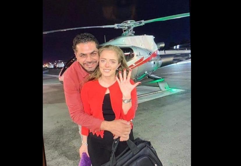 Patjane olvida austeridad, renta helicóptero para pedir matrimonio 