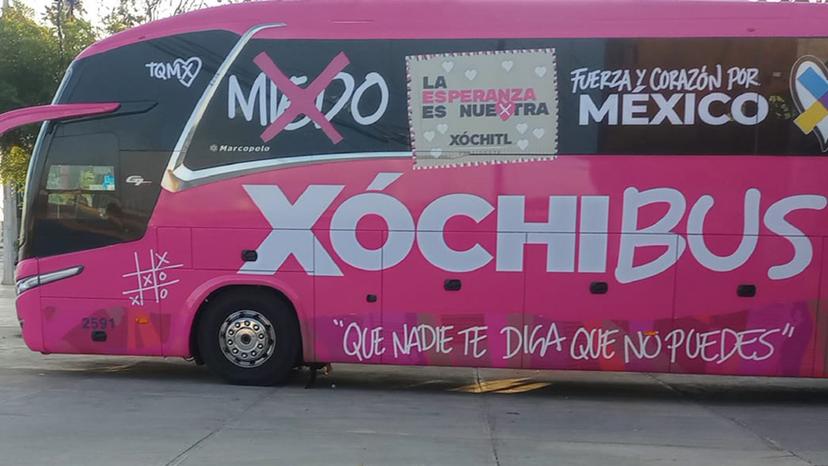 Xóchitl Gálvez presenta el Xóchibus