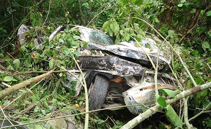 Muere en volcadura comandante de Vialidad en Xochitlán