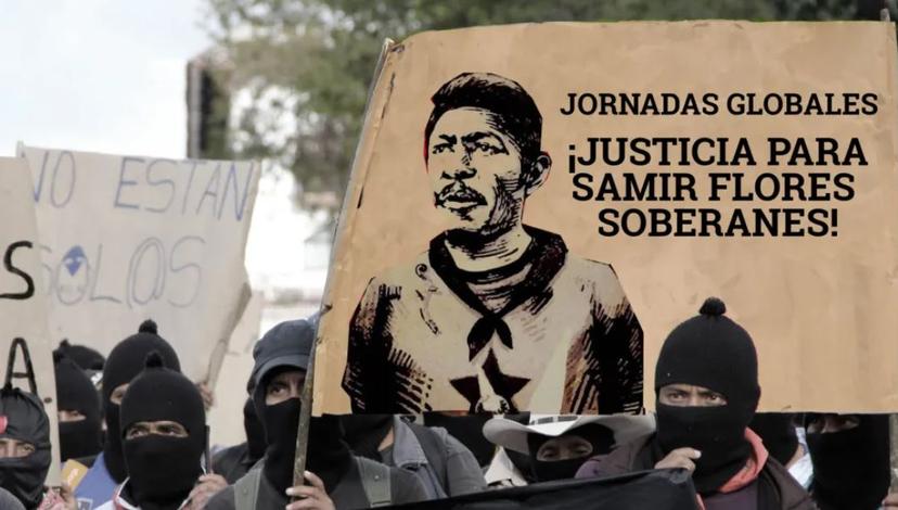 Zapatistas se suman a jornada que exige justicia por el caso de Samir Flores 