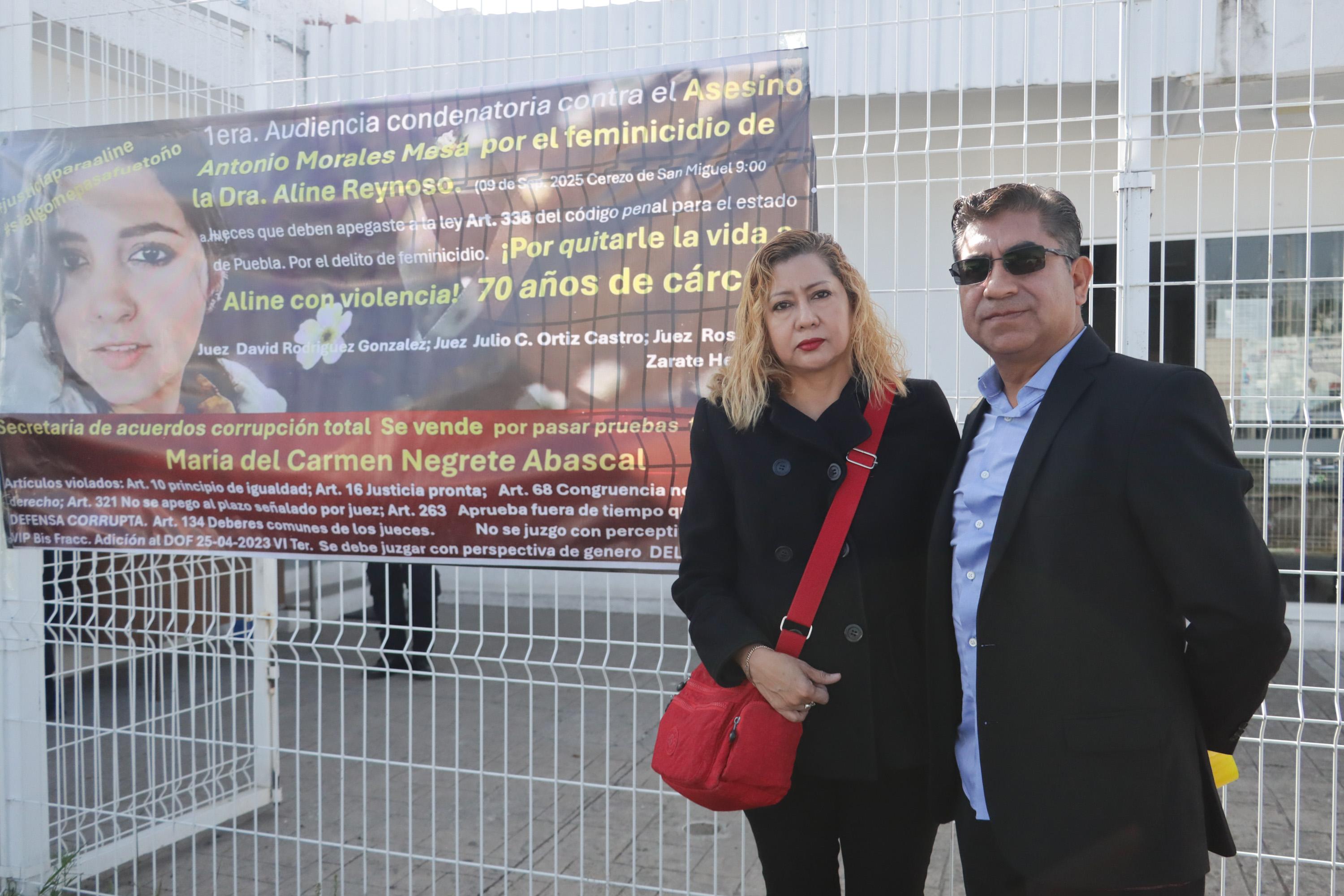 Primera audiencia condenatoria contra el imputado Antonio N., a dos años del feminicidio de la doctora Aline Reynoso.