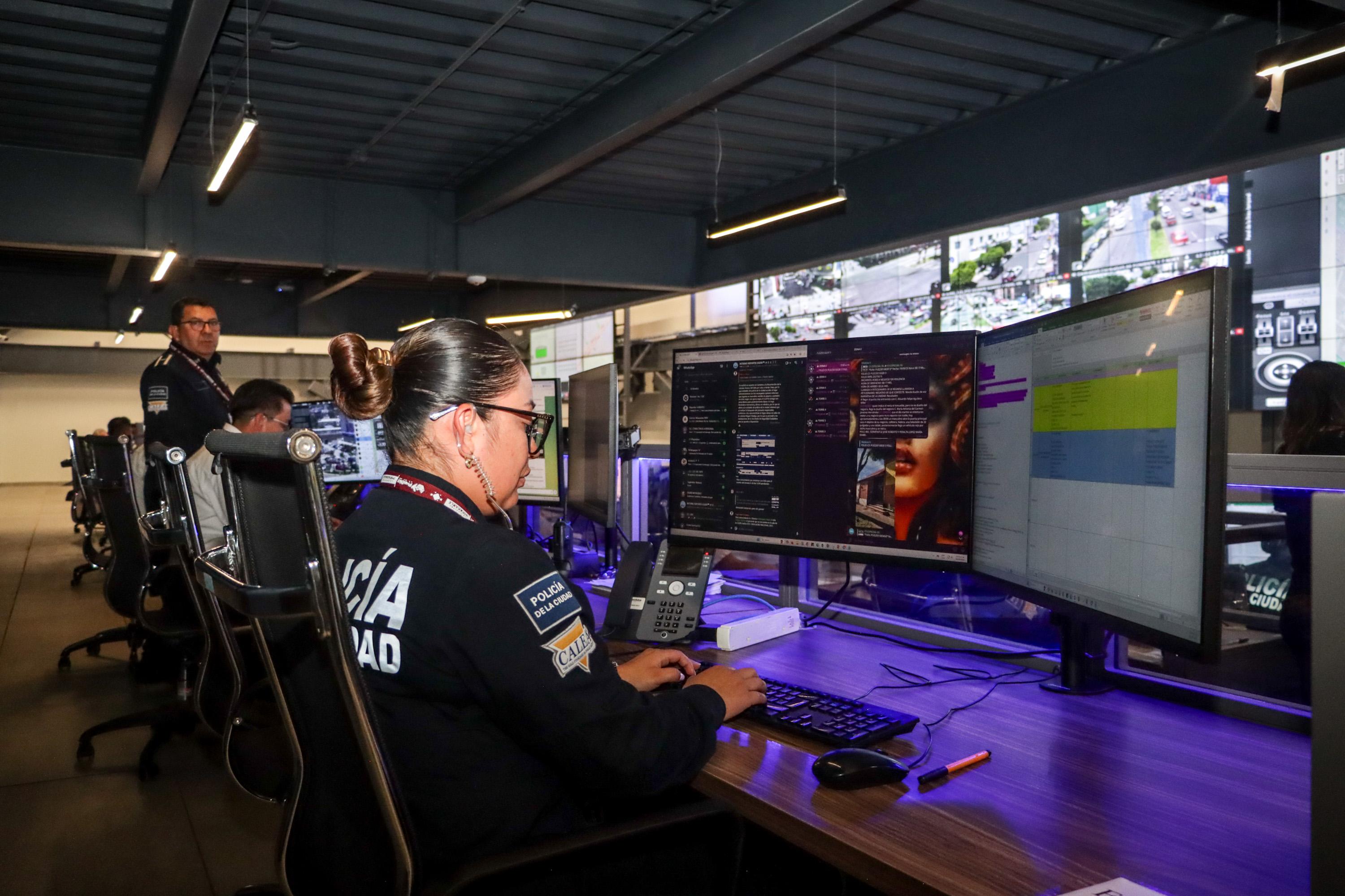 Complejo de Seguridad Ciudadana de Puebla, mantuvo monitoreo del Simulacro.