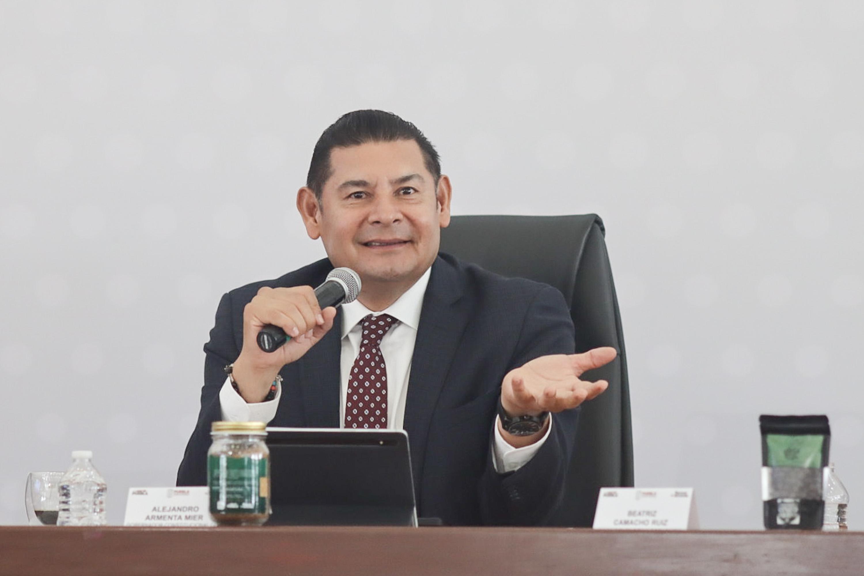 Alejandro Armenta Mier, gobernador del estado de Puebla.