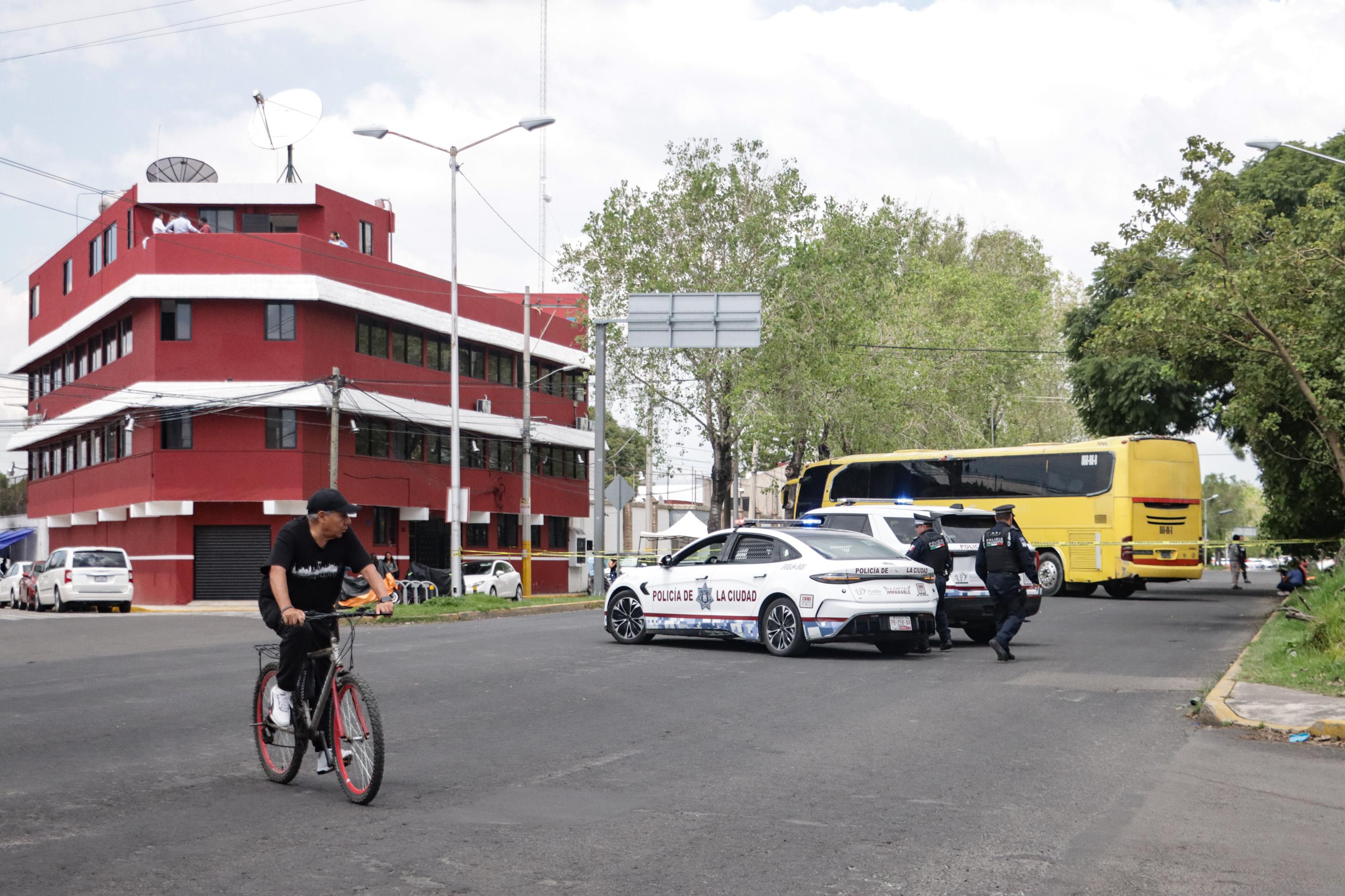 Protesta en bulevar San Felipe, en Puebla, hay cierre de circulación.