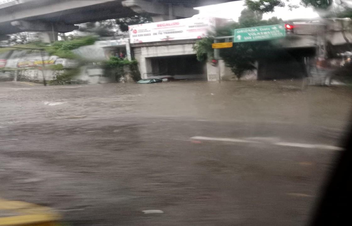 Cuautlancingo, Coronango y Puebla, quedaron inundadas.