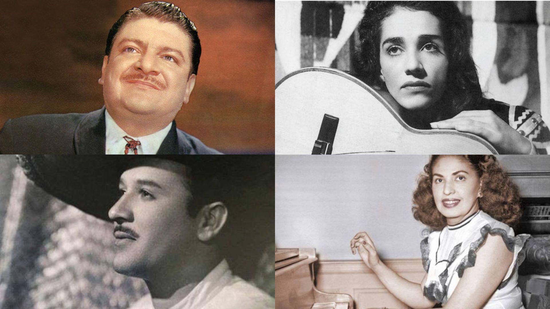 José Alfredo Jiménez, Chavela Vargas, Pedro Infante y Consuelo Velázquez