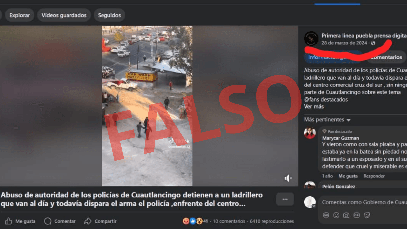 No se ha registrado ningún incidente de abuso policial contra trabajadores o grupos sociales.