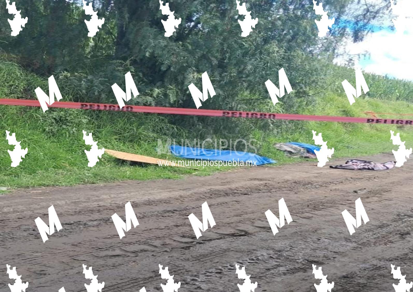 Abandonan dos cuerpos en terrenos de cultivo de San Salvador El Verde, Puebla.