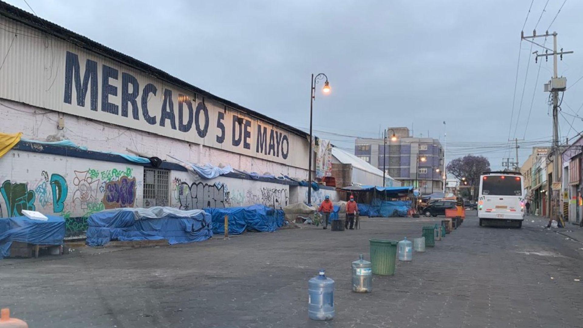Locatarios del Mercado 5 de mayo registraron unos 8 casos de extorsión en agosto