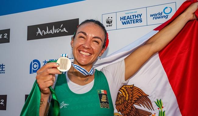 La olímpica Kenia Vanessa Lechuga Alanís cumplió su objetivo y subió al podio de honor.