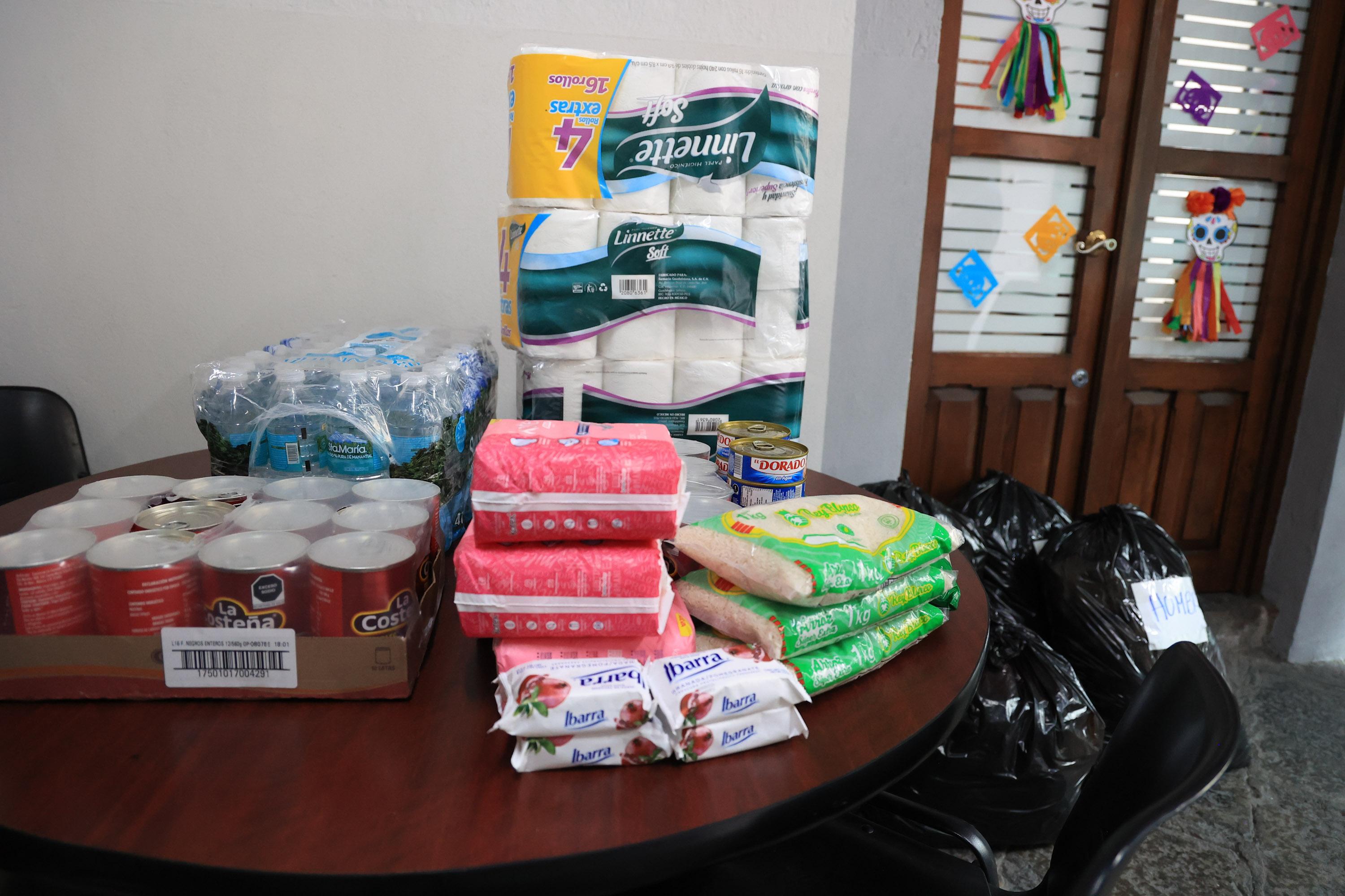 Centro de Acopio destinados a la Sierra Norte de Puebla.