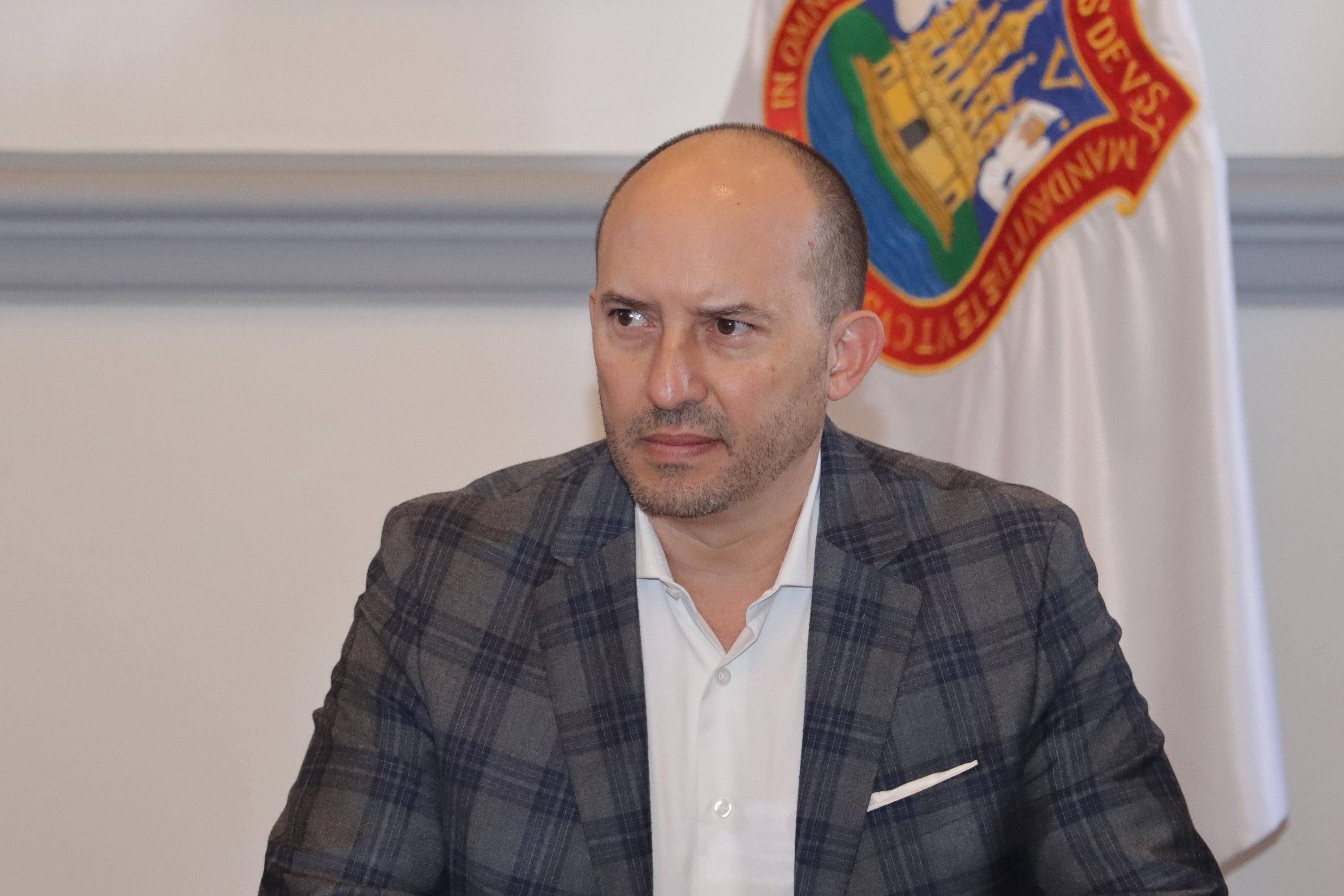 Tesorero de la ciudad de Puebla, Héctor González Cobián.