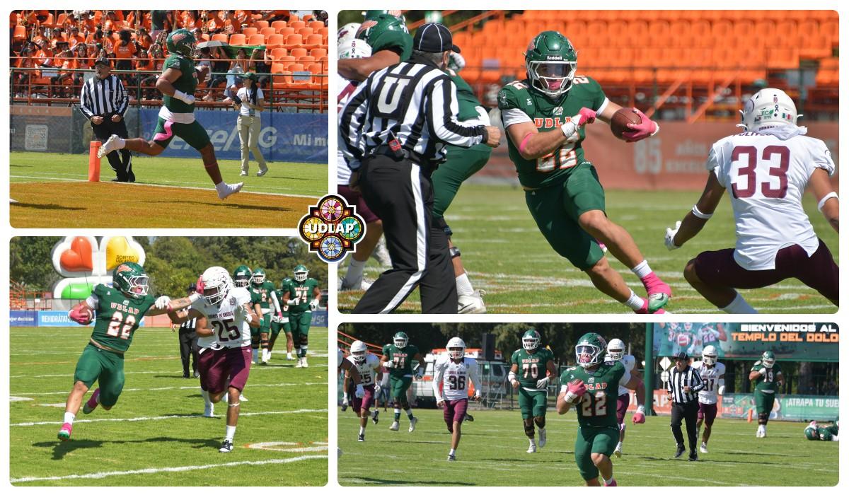 Aztecas de la Udlap derrotó 38-17 a los Burros Blancos del IPN.