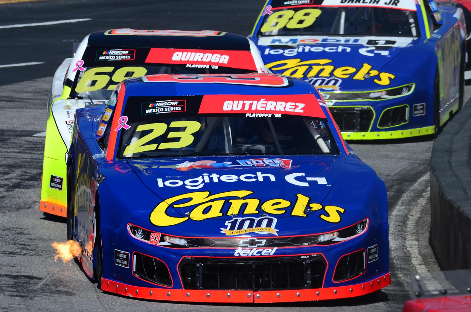 Oficialmente Max Gutiérrez es tercero previo al corte de Play Off NASCAR México en Aguascalientes.
