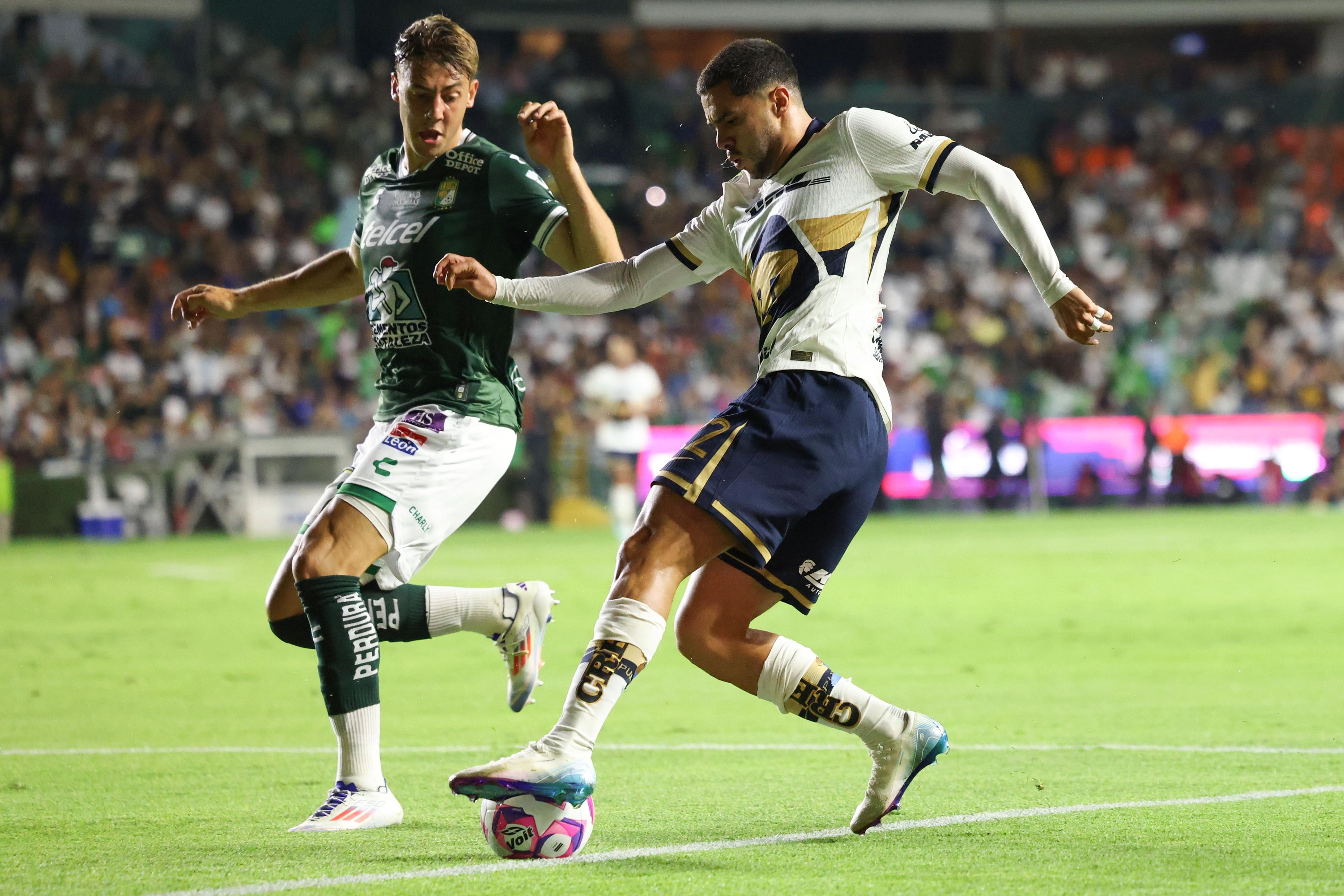 León y Pumas terminan con empate a un gol.