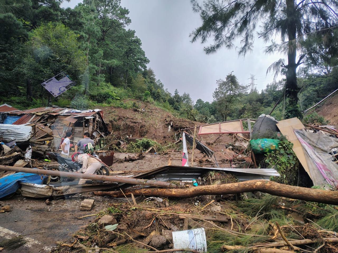 La comunidad de Cuamanala, Zacatlán, en el estado de Puebla, permanece incomunicada después de las lluvias que se registraron en esa zona de la entidad.