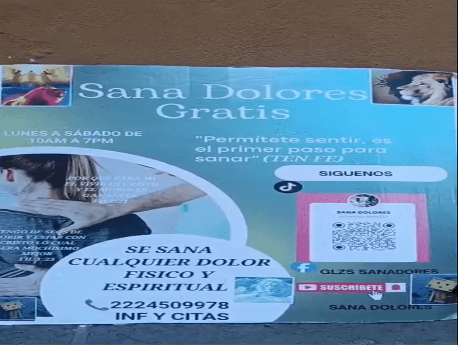 Farid González asegura sana de manera milagrosa, lo encuentras en el zócalo de Puebla.