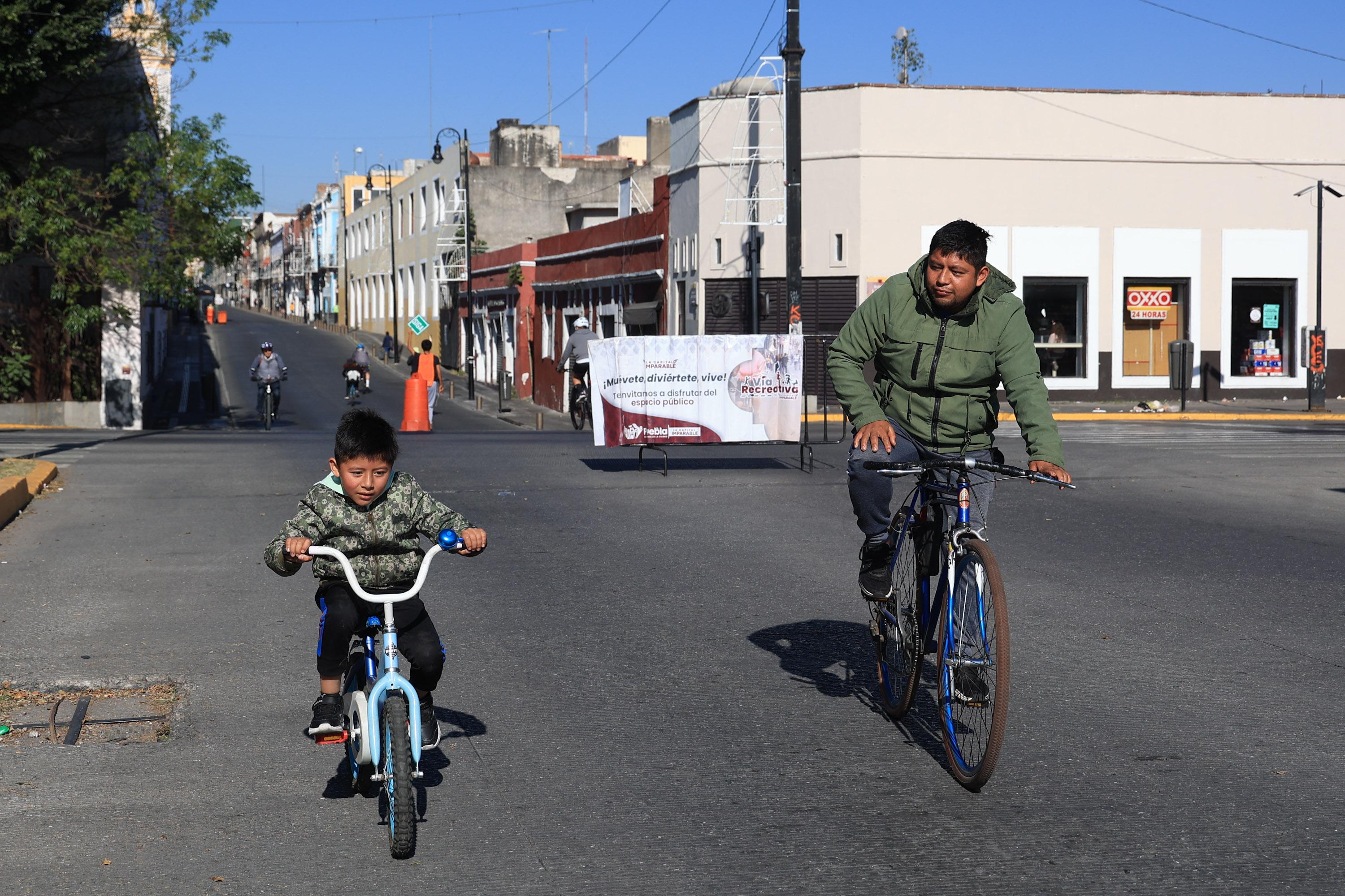 Domingo familiar, domingo de Vía Recreativa en Puebla.