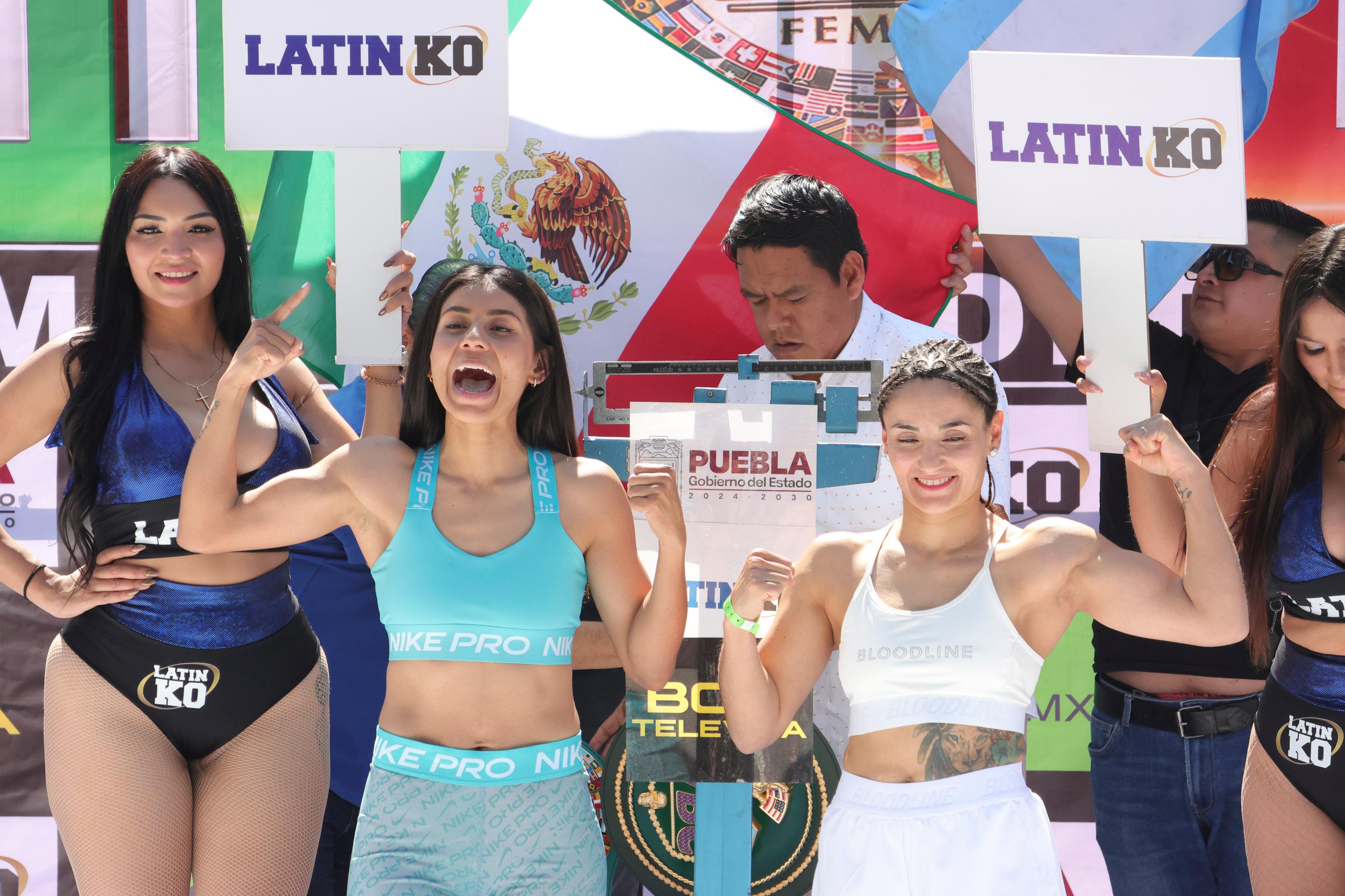 Pesaje de "La Bonita" Sánchez y "La Rebelde" Demarco