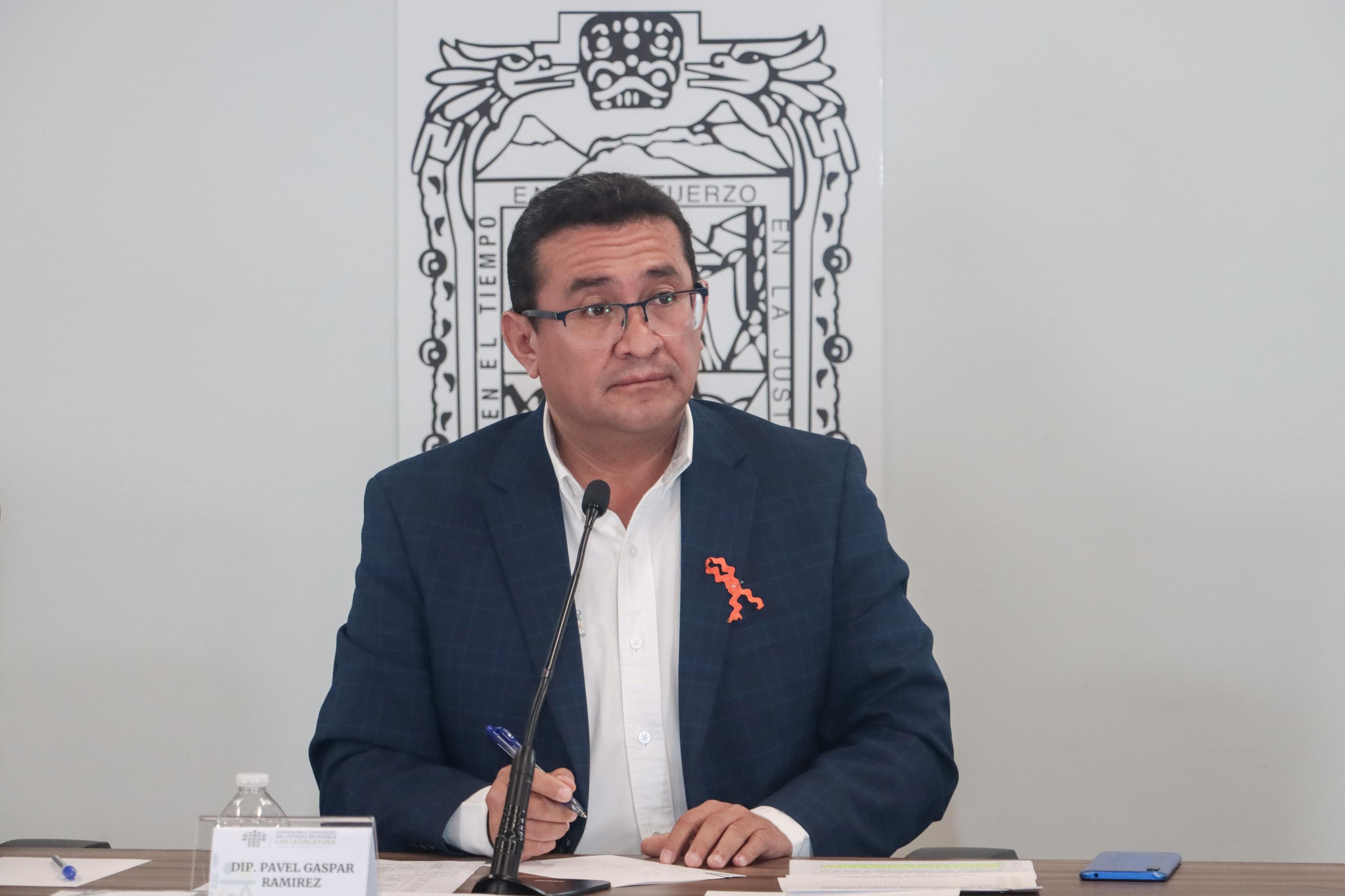 Diputado de Puebla, Pavel Gaspar Ramírez.