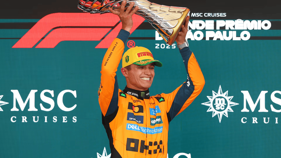 Lando Norris ganó el Gran Premio de Brasil en la Fórmula Uno.