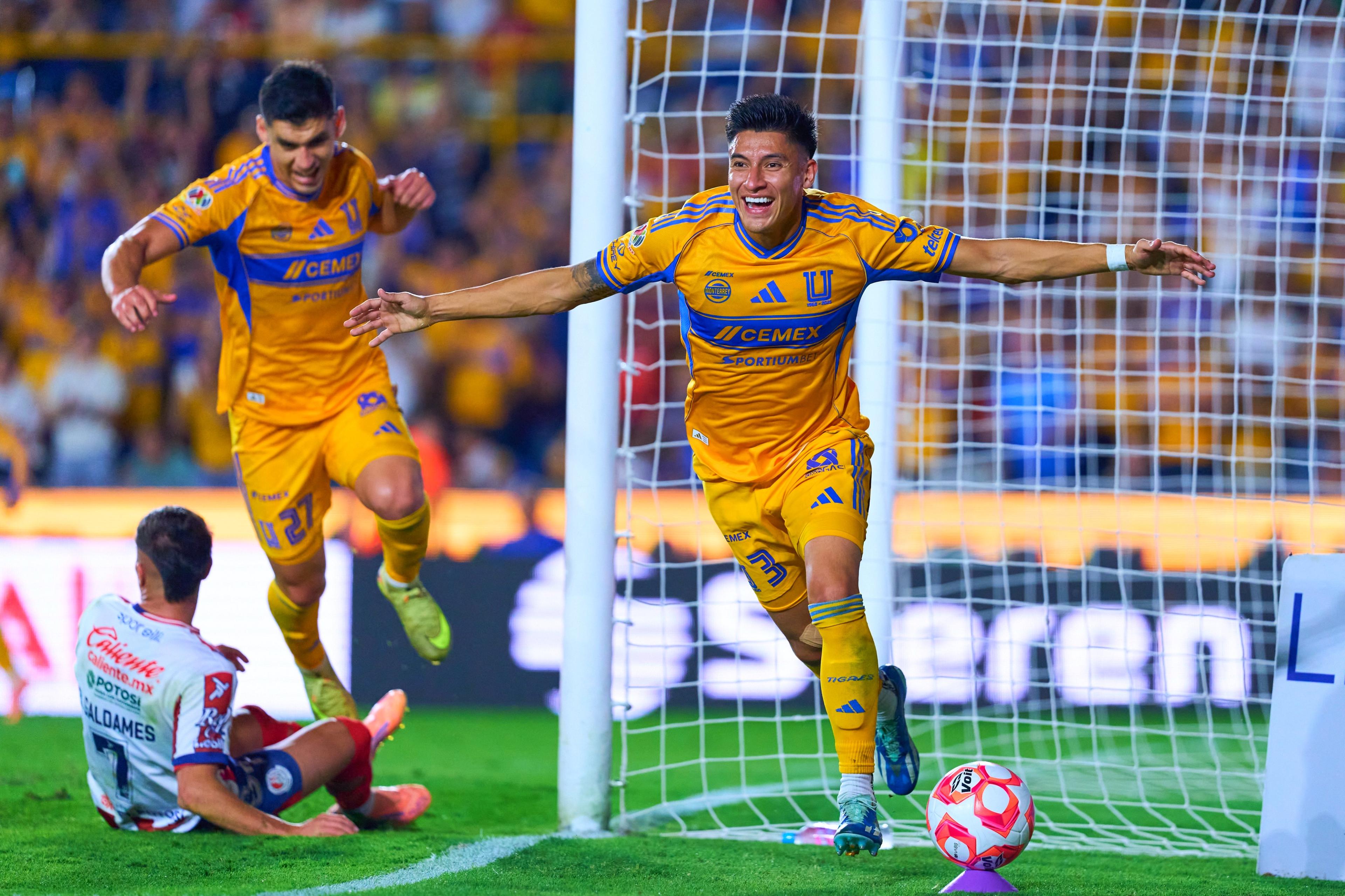 Tigres derrotó por marcador de 3-1 a San Luis.