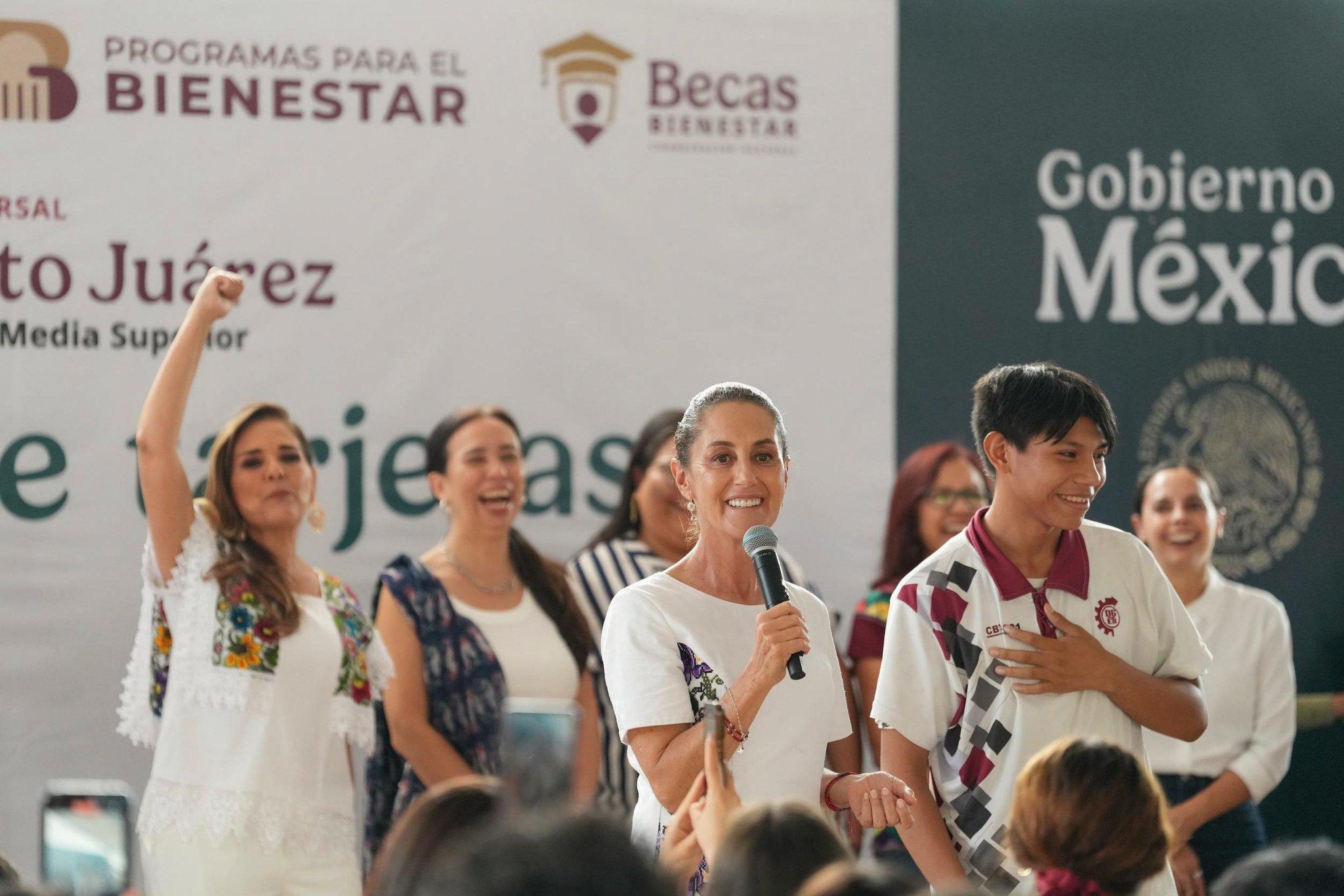 Claudia Sheinbaum supervisó el Programa de Vivienda para el Bienestar, en Playa del Carmen, Quintana Roo.