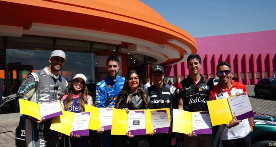 Autoridades de NASCAR y pilotos, visitaron el CRIT de Puebla.