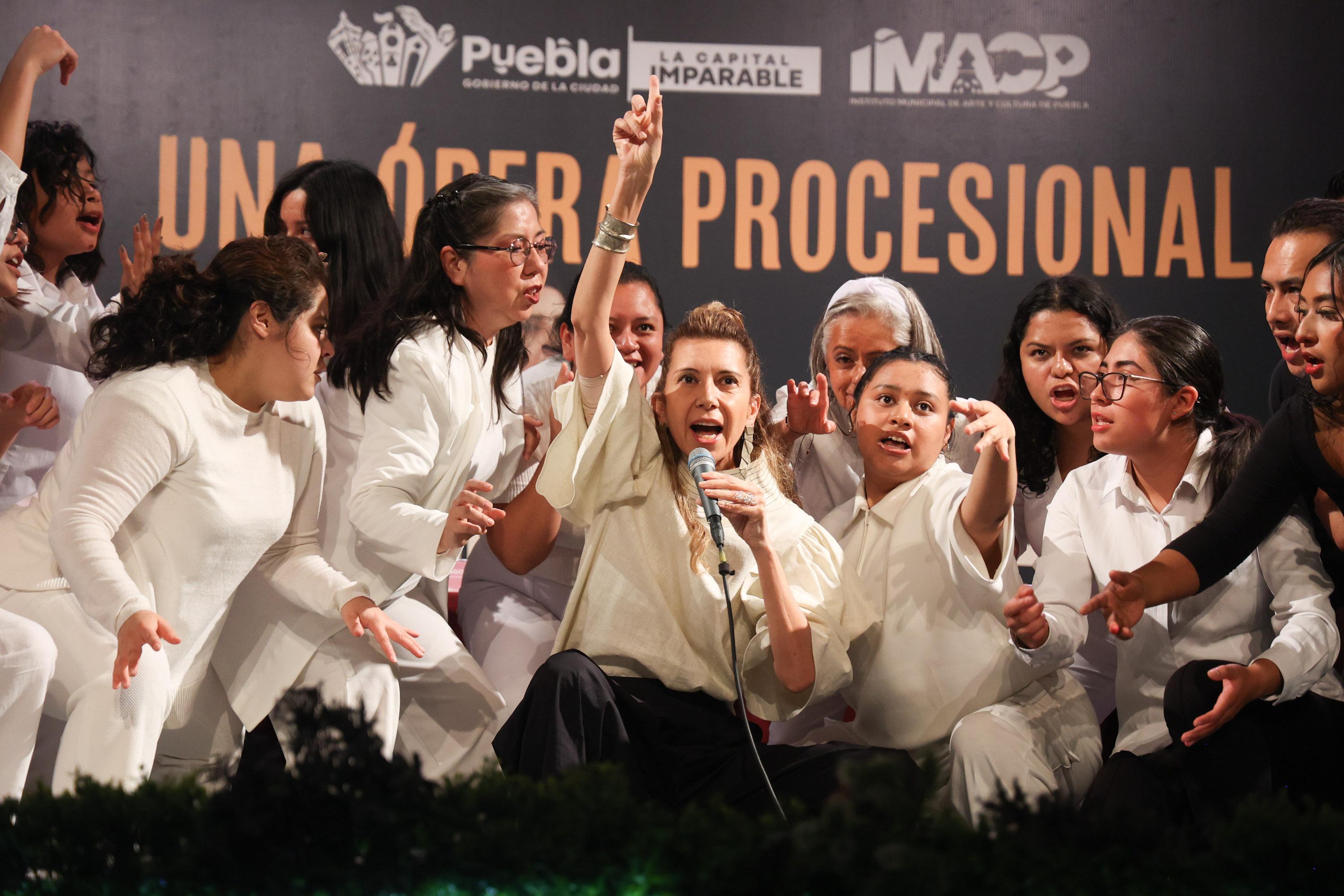 Primero Sueño: ópera procesional el cinco de diciembre en Puebla.