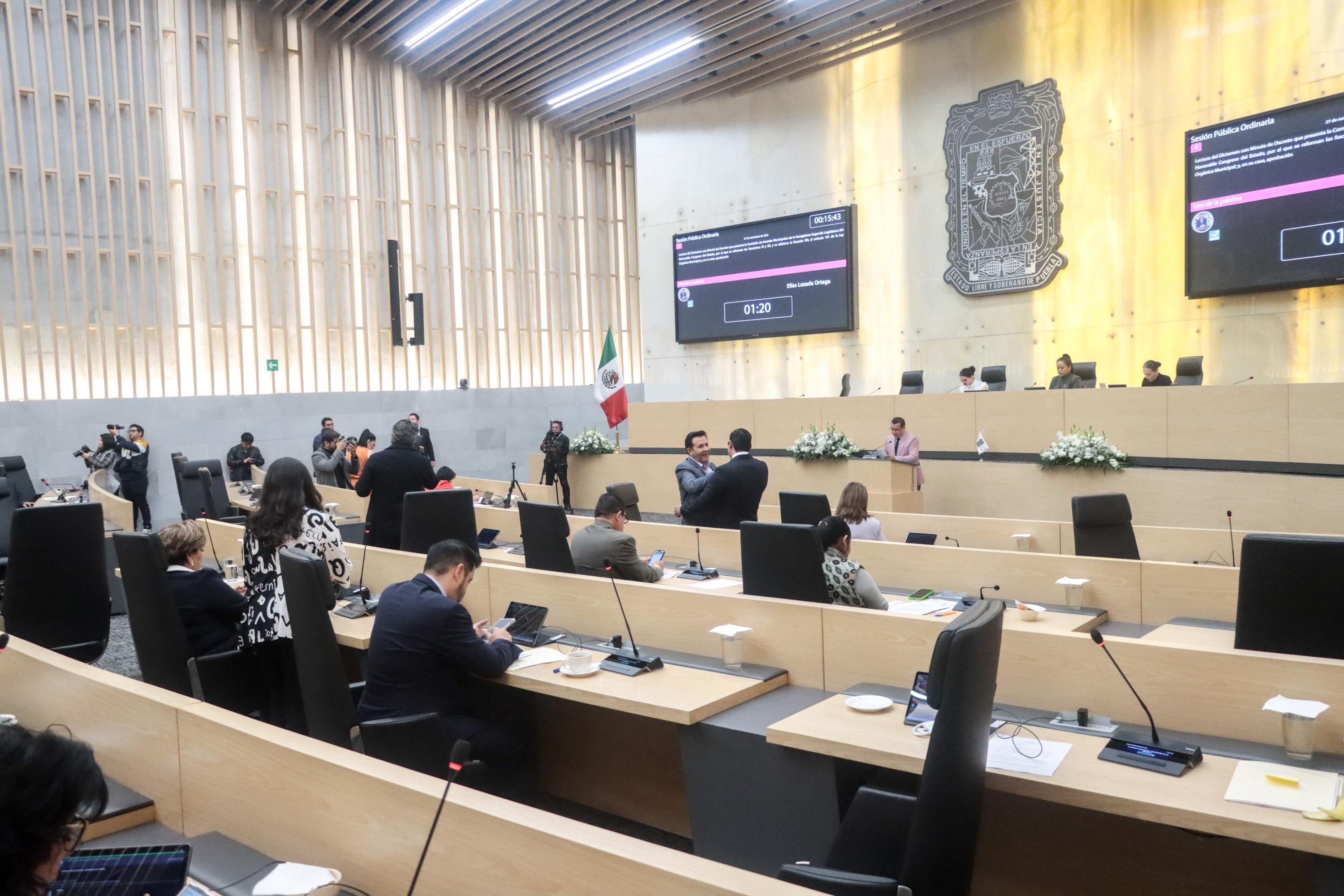 Congreso del Estado de Puebla aprobó la Ley de Egresos 2026.