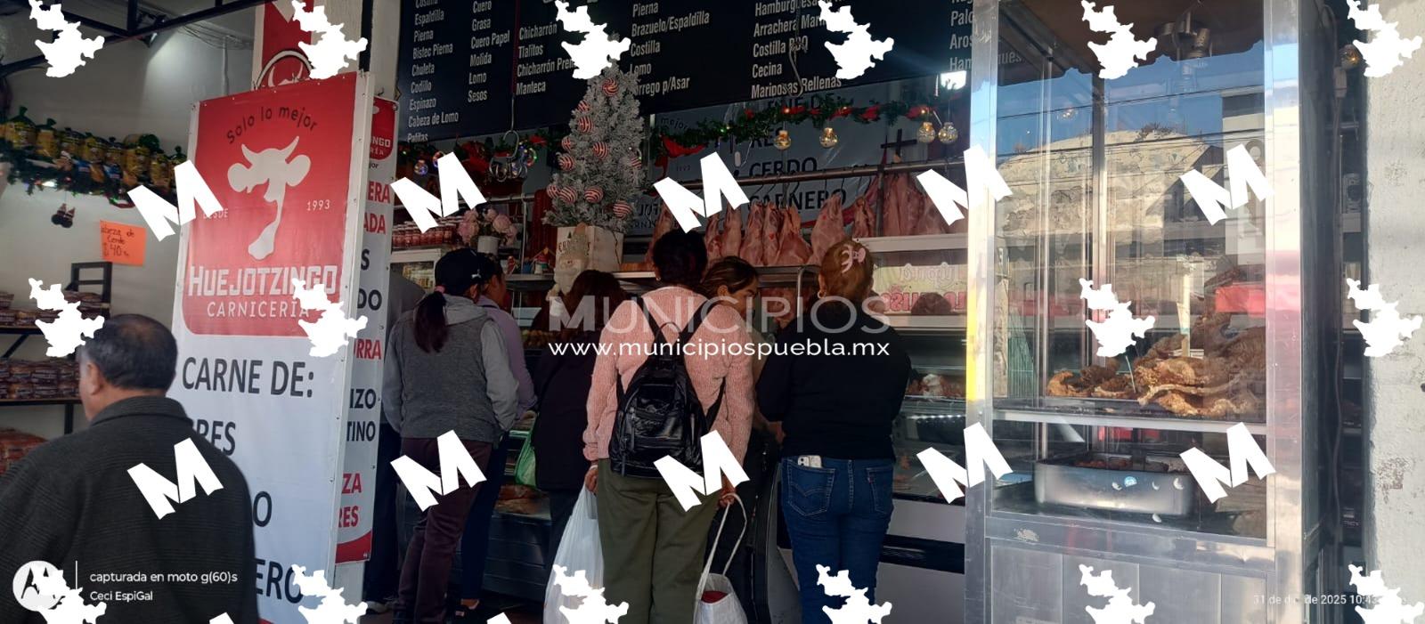 Carnicerías de la región de Texmelucan, registran un incremento de hasta el 80 por ciento en sus ventas.