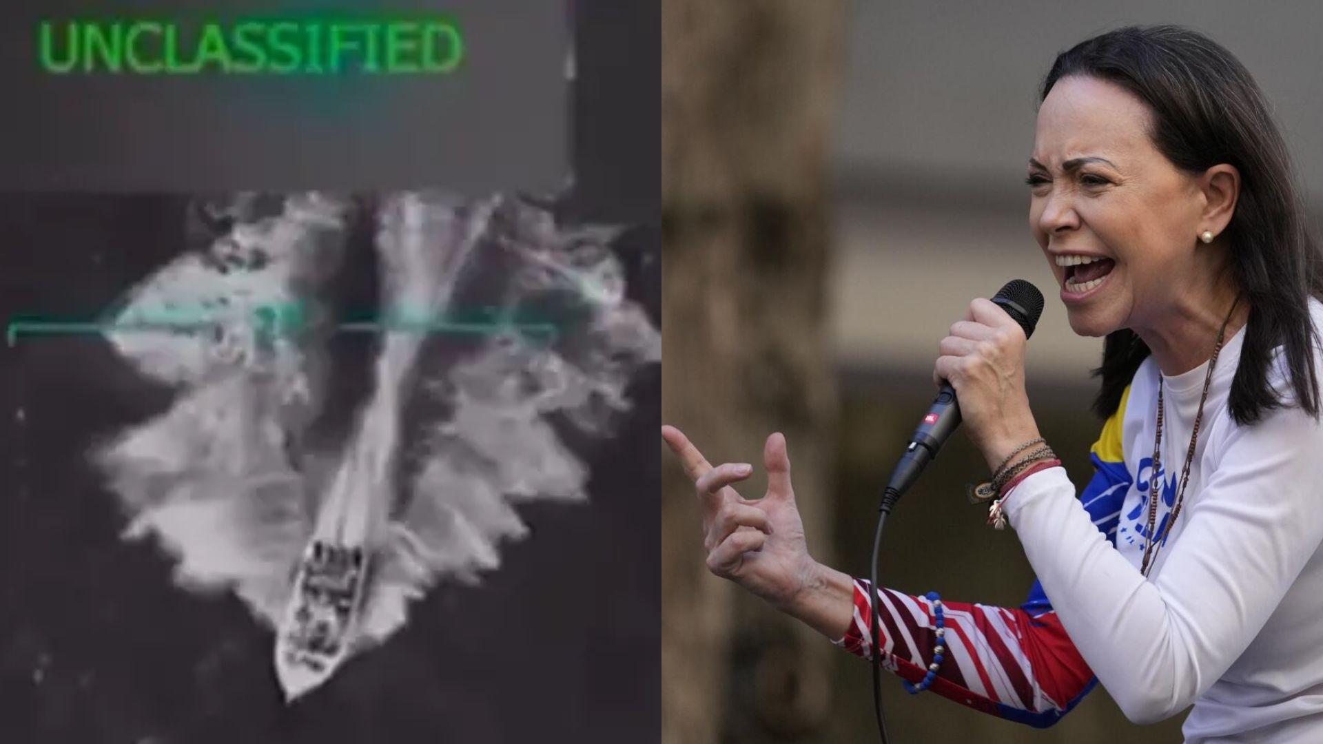 orina Machado pide a Trump continuar operativos bélicos contra Venezuela 