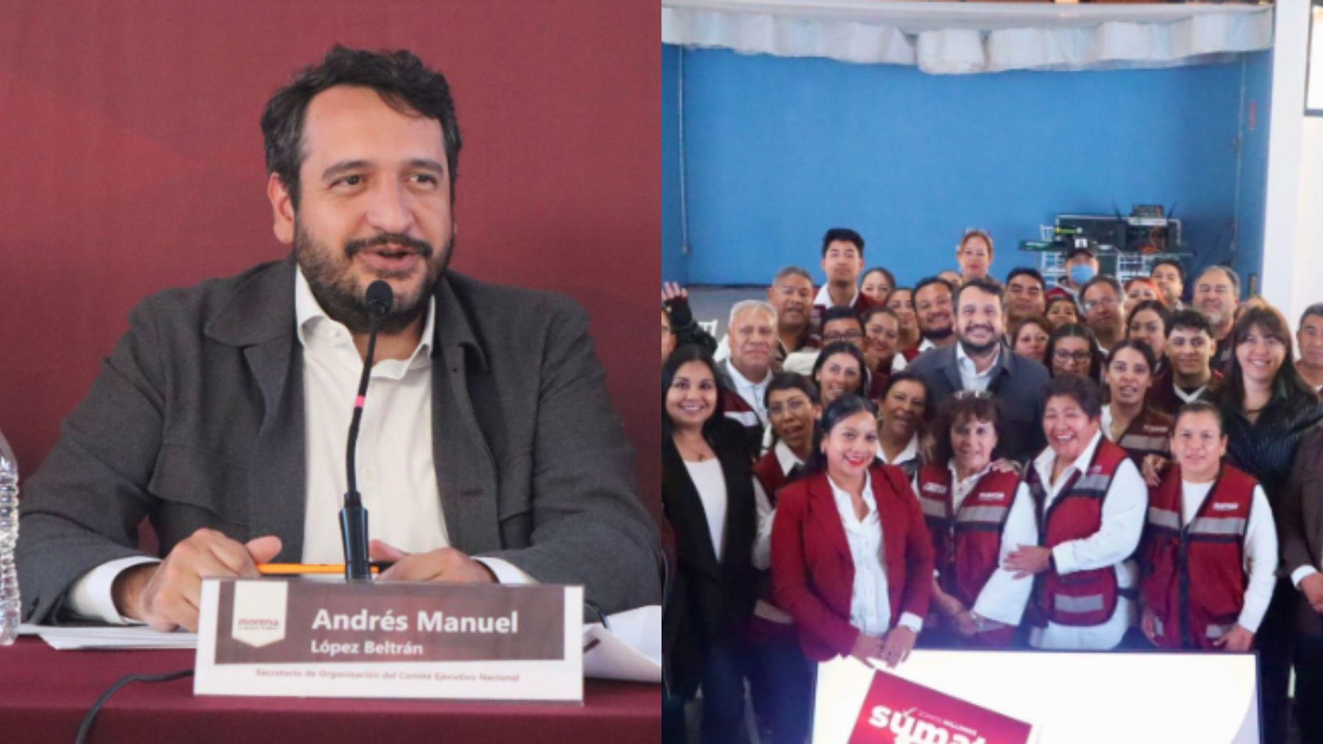 Andrés Manuel López Beltrán visitó Puebla para evaluar coordinación de Morena