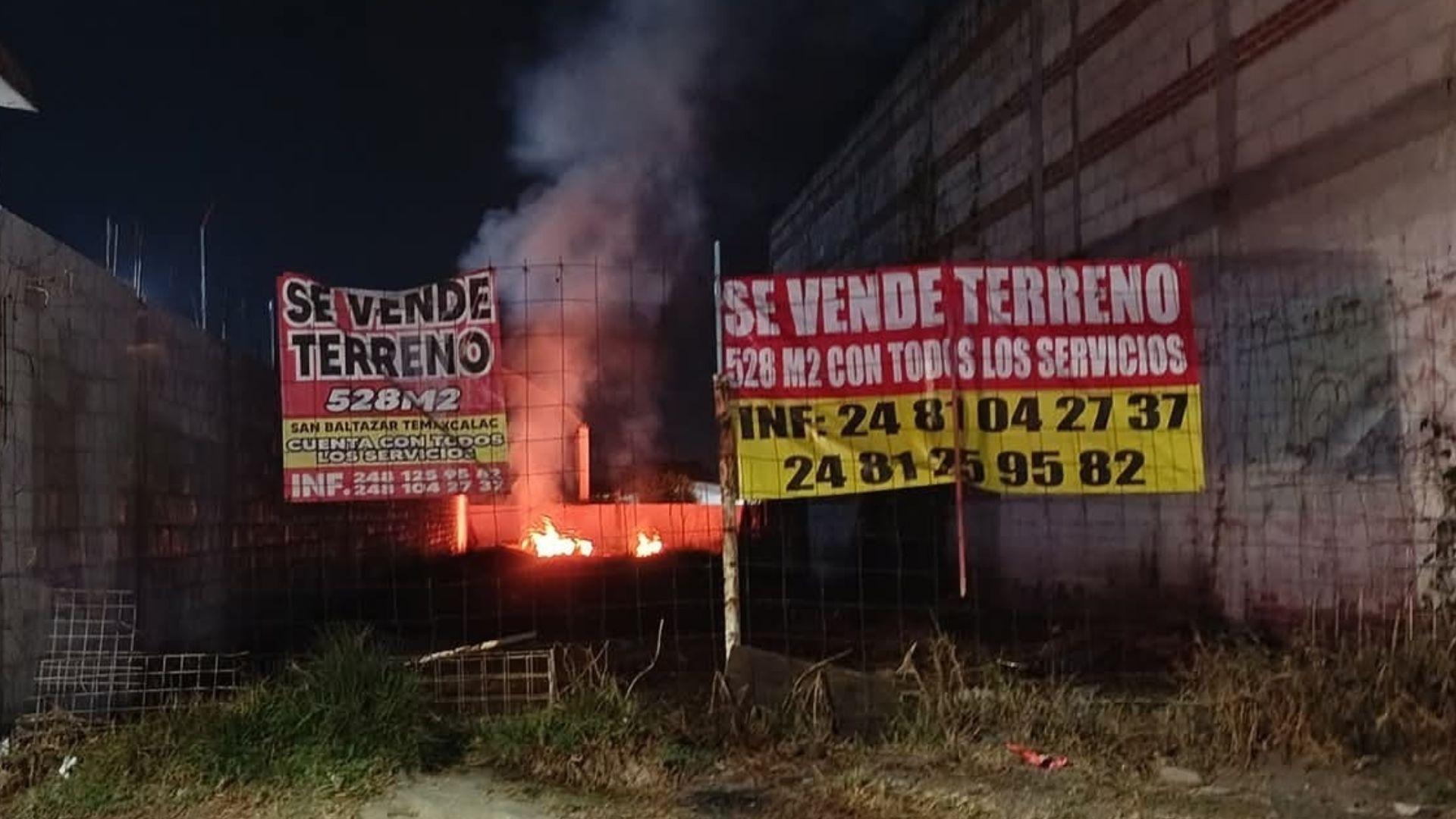 Accidente con pirotecnia causo un intenso incendio en San Martín Texmelucan