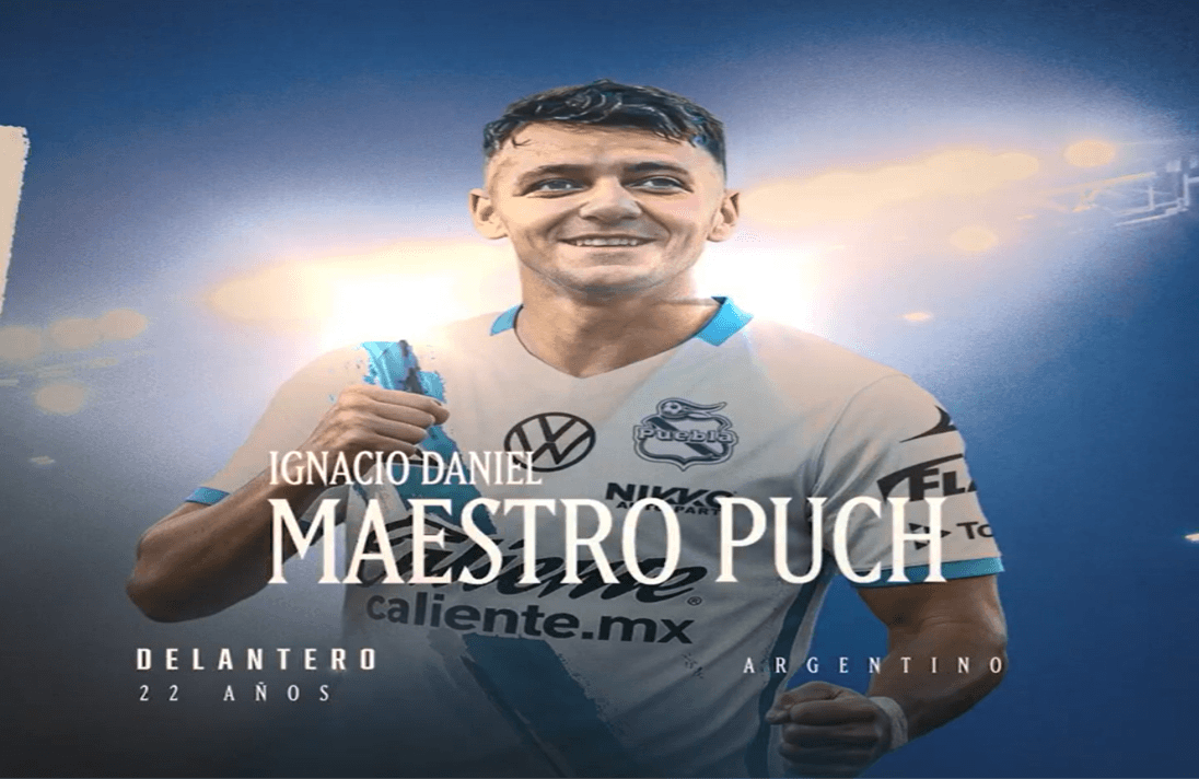 Ignacio Daniel Maestro Puch será el delantero del Puebla para el Torneo Clausura 2026.