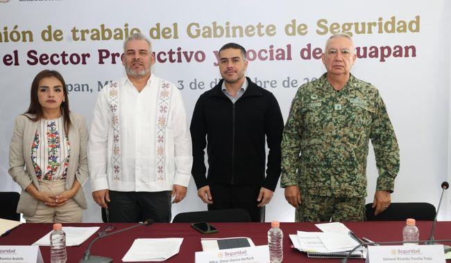 El Gabinete de Seguridad refuerza acciones coordinadas en Michoacán.