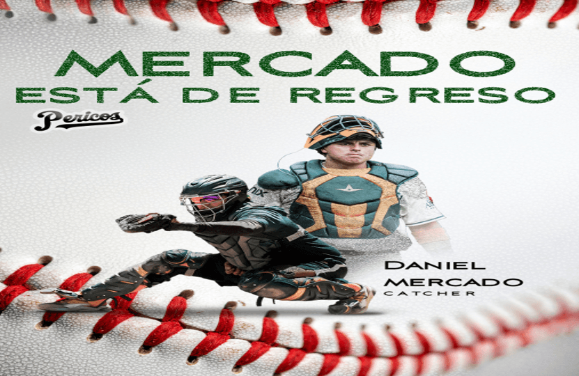 Daniel Mercado vestirá una campaña más la franela de los Pericos de Puebla en este 2026.