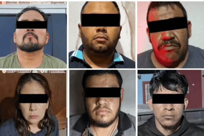 Detuvieron a seis personas vinculadas a la célula delictiva "Los Lavadora" en Querétaro.
