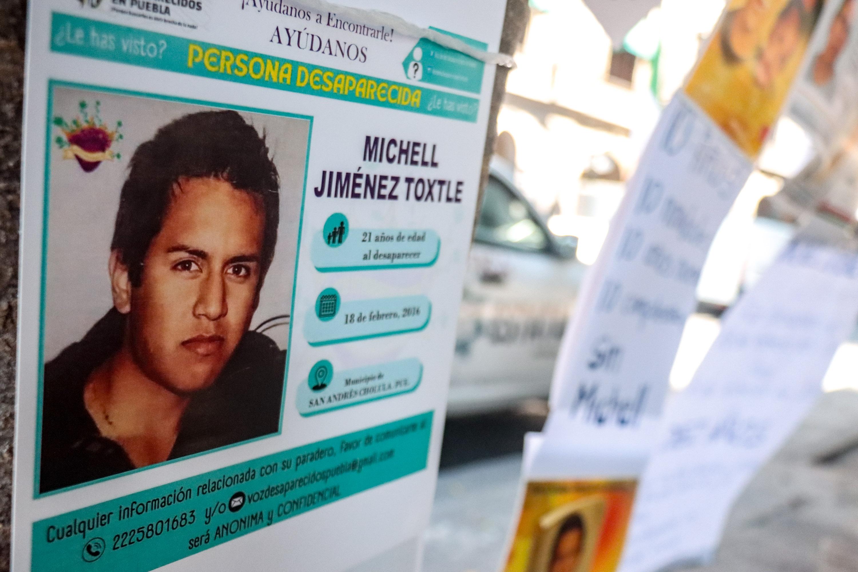 Familiares de Michell Jiménez Toxtle continúan con su búsqueda a 10 años de su desaparición.