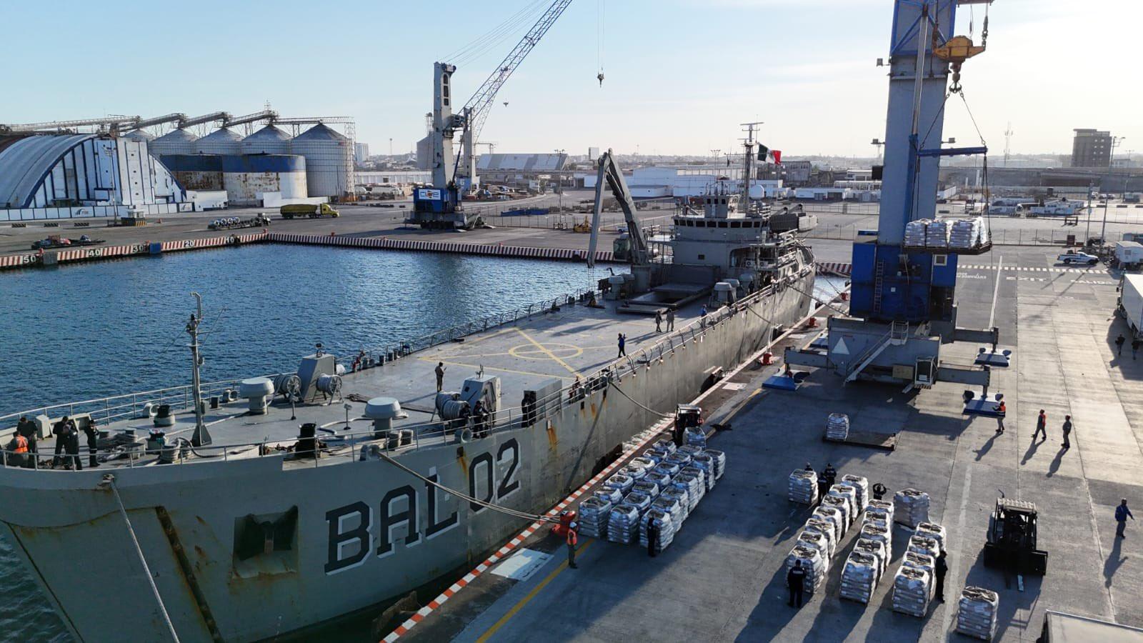 Gobierno de México envía ayuda humanitaria al pueblo de Cuba, a través de dos buques de la Armada de México.