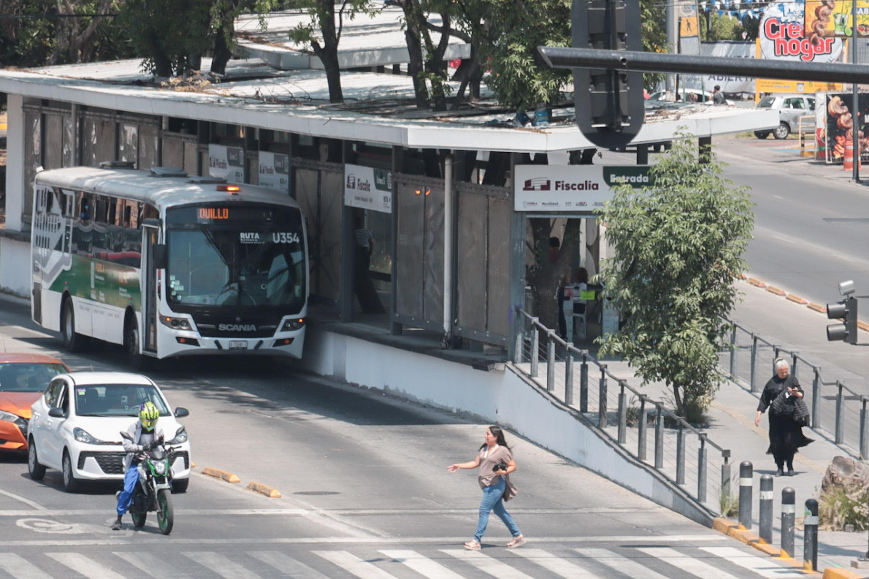 Estación de Fiscalía de la Línea 3 del RUTA en Puebla nuevamente en servicio.