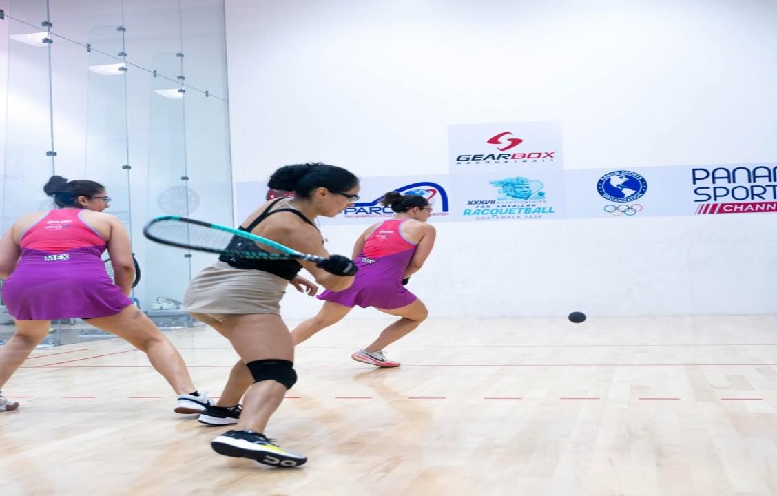 Racquetbolistas mexicanas con oro, plata y bronce en Guatemala.