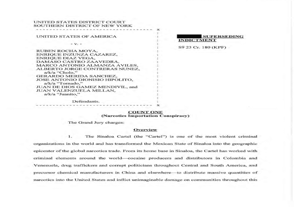 Esta es la denuncia de Estados Unidos contra el gobernador de Sinaloa, Rubén Rocha.